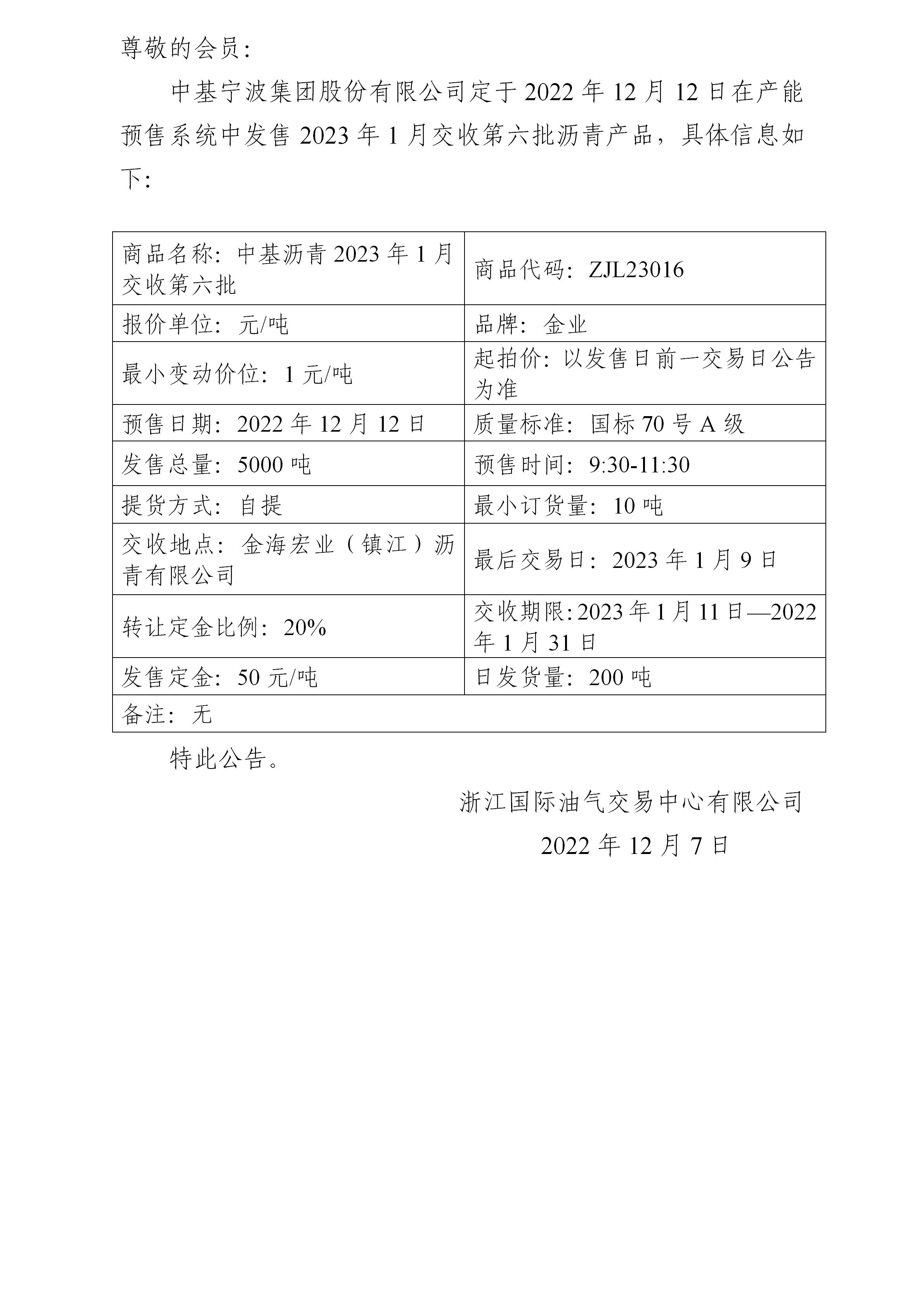 關(guān)于中基寧波集團(tuán)股份有限公司預(yù)售2023年1月交收第六批瀝青產(chǎn)品的公告_01.jpg